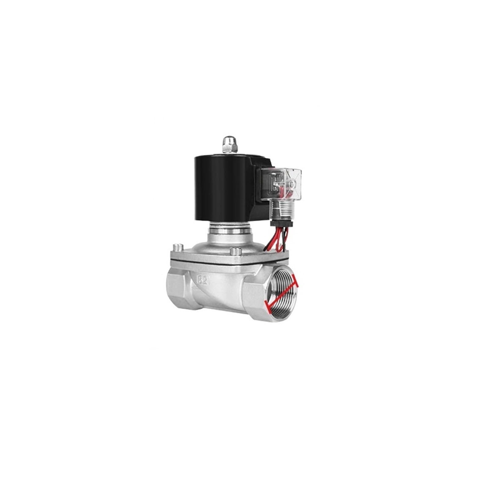 JNVFTCUX 1-1/4" Stainless Steel Solenoid Valve For Waterpoof Normally Closed 220V 12V 24V 110V(BSP-120VAC-VITON-SEAL)