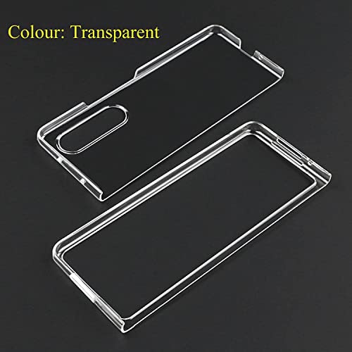 Image of TechTrendz Polycarbonate Transparent Hard Shell Protective Cover Compatible With Samsung Galaxy Z Fold 4 / Fold4 5G, Scratch Resistance Light Weight Durable Case