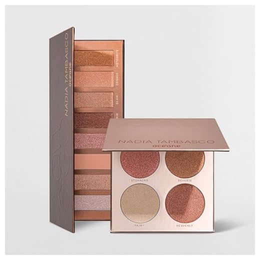 Kit Paleta de Sombras + Paleta de Iluminadores Glow To Go Nádia Tambasco By Océane (2 Produtos)