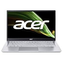 Acer Swift 3 SF314-43 Thin and Light Laptop | 14″ Full HD IPS Display | AMD Ryzen 5 5500U Processor |8GB| 512GB SSD| WiFi 6| Backlit KB | Fingerprint Reader | Win 10 Home | MS Office | Alexa Built-in