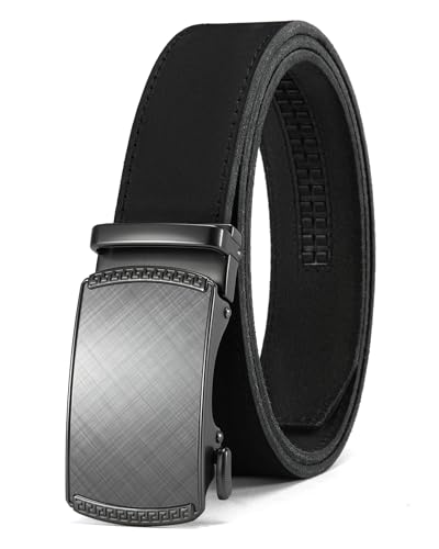 CHAOREN Mens Belt Leather Ratchet Belt - Customizable Fit, Effortless Style (35mm)