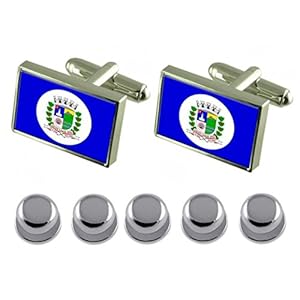 Select Gifts Hemdjurk Studs Santa Maria Madalena City Rio Vlag Manchetknopen