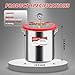 ROGVOC 5 Gallon Vacuum Chamber, 201 Stainless Steel Degassing Chamber with Acrylic Lid and 4.9 ft Hose, for Resin, Silicone, Epoxy, Plaster Degassing and Wood Stabilization Projects