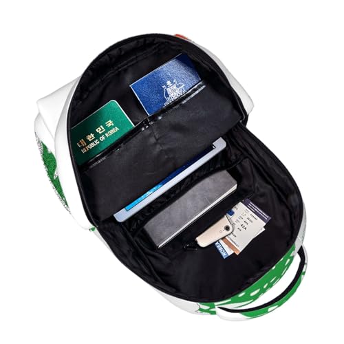 Mochila de senderismo con estampado de mapa de Líbano unisex y lavable 5