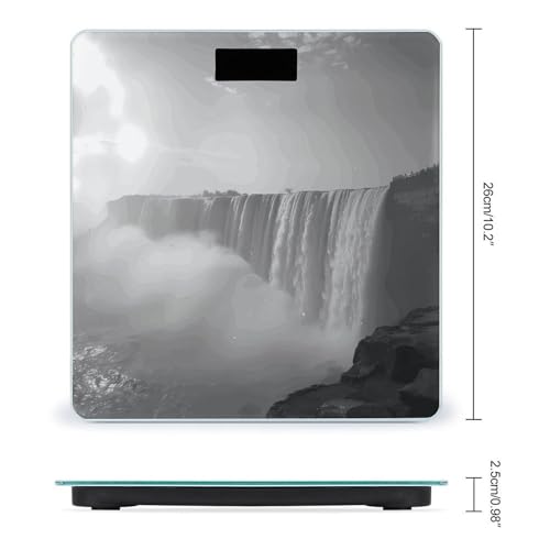Báscula Digital de Baño con Pantalla LED y Vidrio Templado miniatura 2