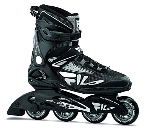 CUSCINETTI: ABEC 5 FILA SKATES 010619120 Legacy Comp Pattino in Linea Uomo Black/Grey Taglia 46