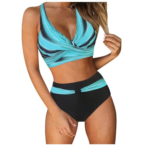 Generisch Bikini Damen Set Push Up High Waist...