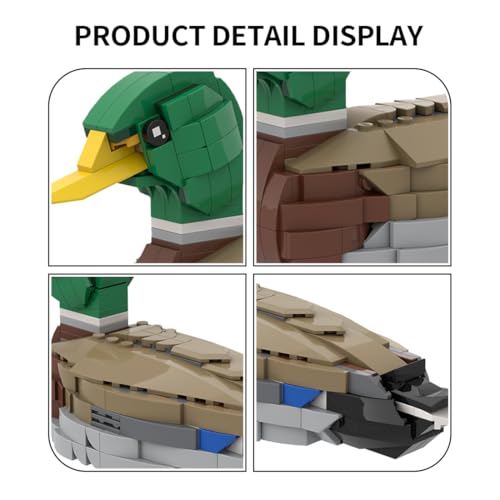 ToysWeltX Mallard Mini-Bausteine Und Konstruktionsspielzeug, Sammlermodell zum Bauen Und Ausstellen mit Tiermotiven, Tolles Geschenk für Erwachsene Und Kinder Ab 12 Jahren (301 Teile)