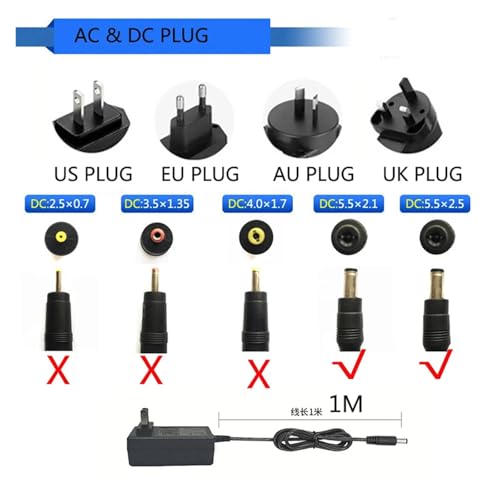 Adaptador de corriente 12.6V 1A con enchufe US miniatura 2
