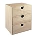 Produktbild Rayher 62382000 Holz Komödchen FSC Mix Credit, 21,5x14,5x16cm, 3 Schubladen