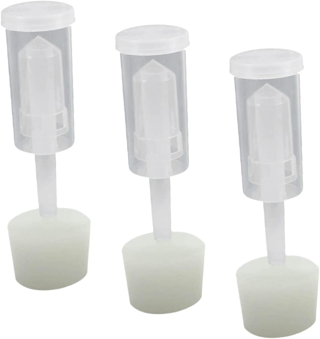 Silicone Fermentation Airlock Plug for Bottles, Smooth Plastic Set