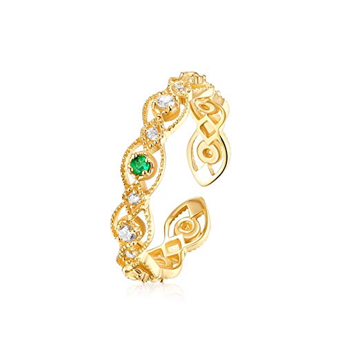Bague femme ouverte réglable argent vintage doré bijoux tendance dentelle