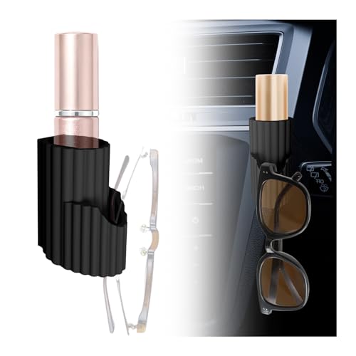 VKQTS Upgraded 2-in-1 Car Chapstick Holder No Melt & Car Sunglasses Holder Silicone Insulated Chapstick Holders for Cars as Chapsticks Organizer Upright Portable Cars Lip Balm Holders