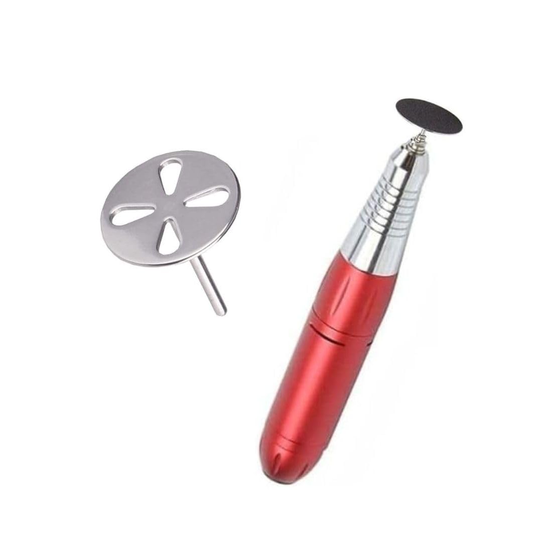 Natury Nails 20mm Base Drill Bit and 4 Slots for Replaceable Pedicure Discs Nail Lathe Pododiscus Pedicures Calluses and Roughness (BASE BROCK)