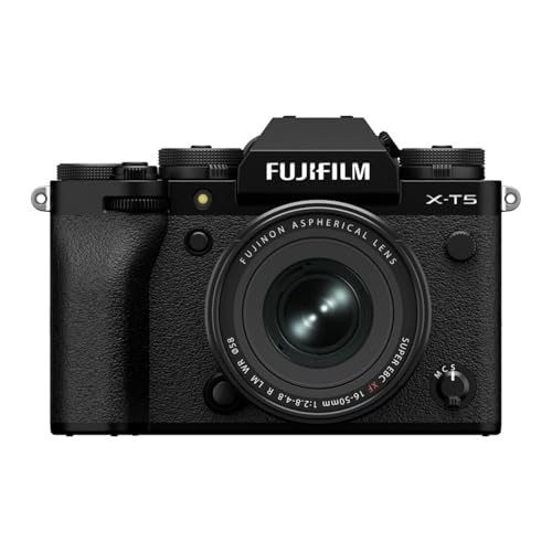 Image of FUJIFILM X-T5 Mirrorless Digital Camera XF16-50mmF2.8-4.8 R LM WR Lens Kit - Black | 40.2MP Aps-C X-Trans, 7-Stop Ibis, 6.2k /4k Video, Xf16-50mm F /2.8-4.8 R Lm WR Lens