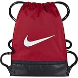 Nike Brasilia Training Gymsack, Drawstring Backpack with Zippered Sides, Water-Resistant Bag,...
