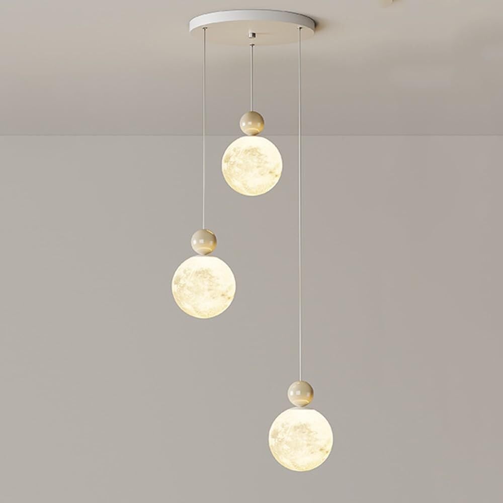 Lampe suspendue de plafond linéaire à 3 lumières pour cuisine