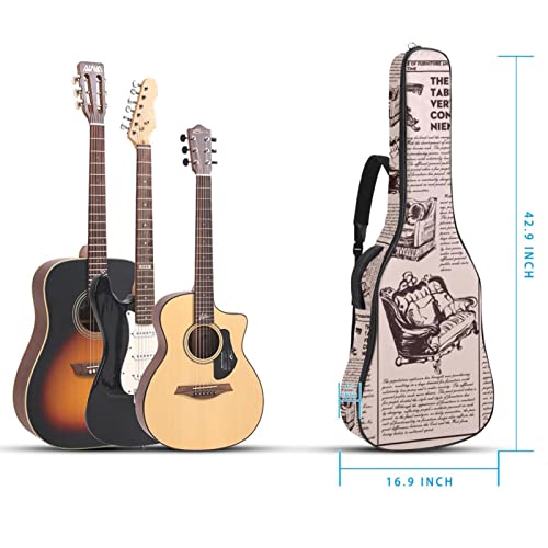 Housse de protection épaisse en éponge imperméable pour guitare acoustique, électrique, basse, guitare classique… - Les Beatles, Paul McCartney, John Lennon, RIngo Starr, George Harrison Housse de protection épaisse en éponge imperméable pour guitare acoustique, électrique, basse, guitare classique… – Image 6