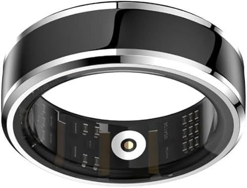 GQM Smart Ring with Health Tracking, Long Battery Life, Real-Time Heart Rate and Blood Oxygen Monitoring, Daily Activity Tracking, Sleep Recording and Suggestions, Lightweight Design