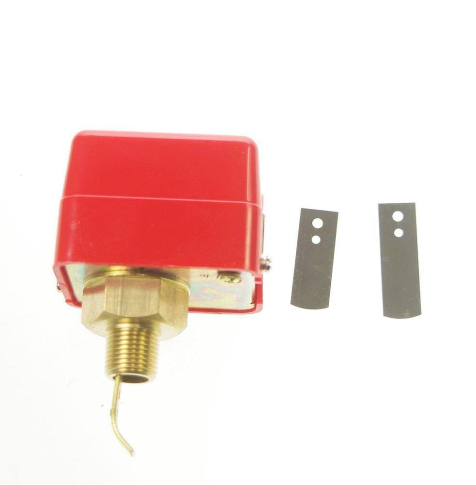 Generic 220V 3A 1/2"" BSPP SPDT Water/Paddle Flow Switch Thread Connection Contacts Red