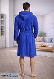 Intimitaly EasySport Szlafrok z mikrofibry, Maxi Absorbcja, rozmiary M-L i L-XL, kolory królewskie, fuxia, zielony, ciemnoniebieski, z workiem, do padla, tenisa, pływania, Królewski, S-M