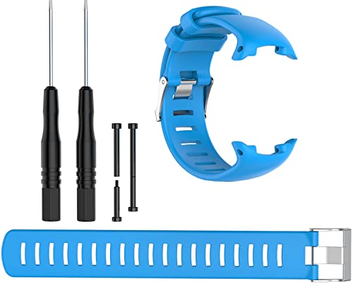 Shieranlee D4i strap,Sports Watch Silicone Band Strap Compatible with Suunto D4 / D4i / D4i Novo, sky - Image 4