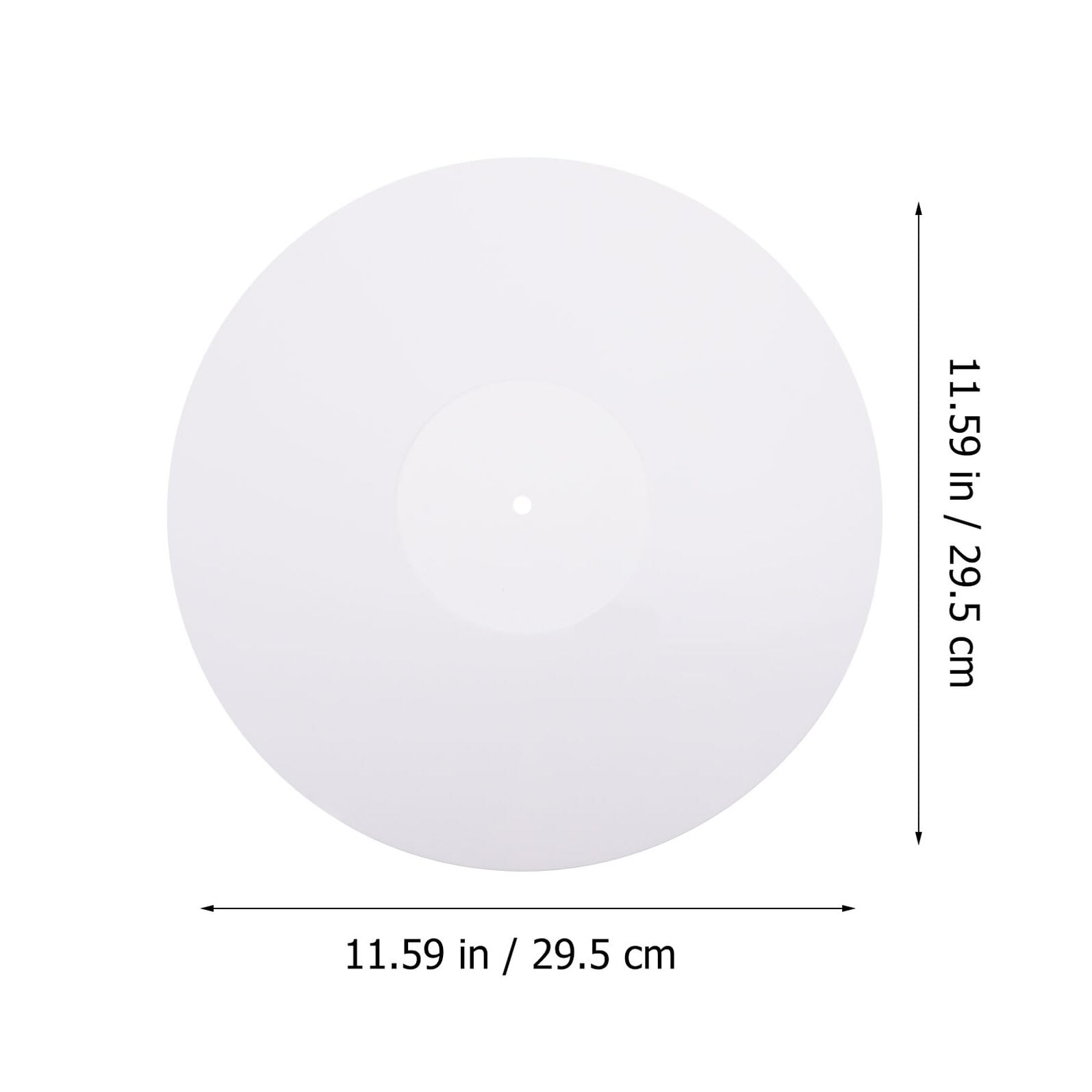 Toddmomy Tappetino in Acrilico per Dischi in Vinile da Antistatico e Durevole Adatto Giradischi per Migliorare Qualità Audio e Ridurre Rumore Bianco