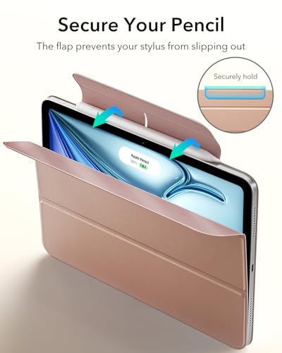 Image of ESR for iPad Air 11-inch M4 /M3 /M2, iPad Air 5th /4th Generation Case | Slim Trifold Two-Way Stand, Powerful Magnetic Attachment, Durable Protection, Auto Wake /Sleep, Rebound Series