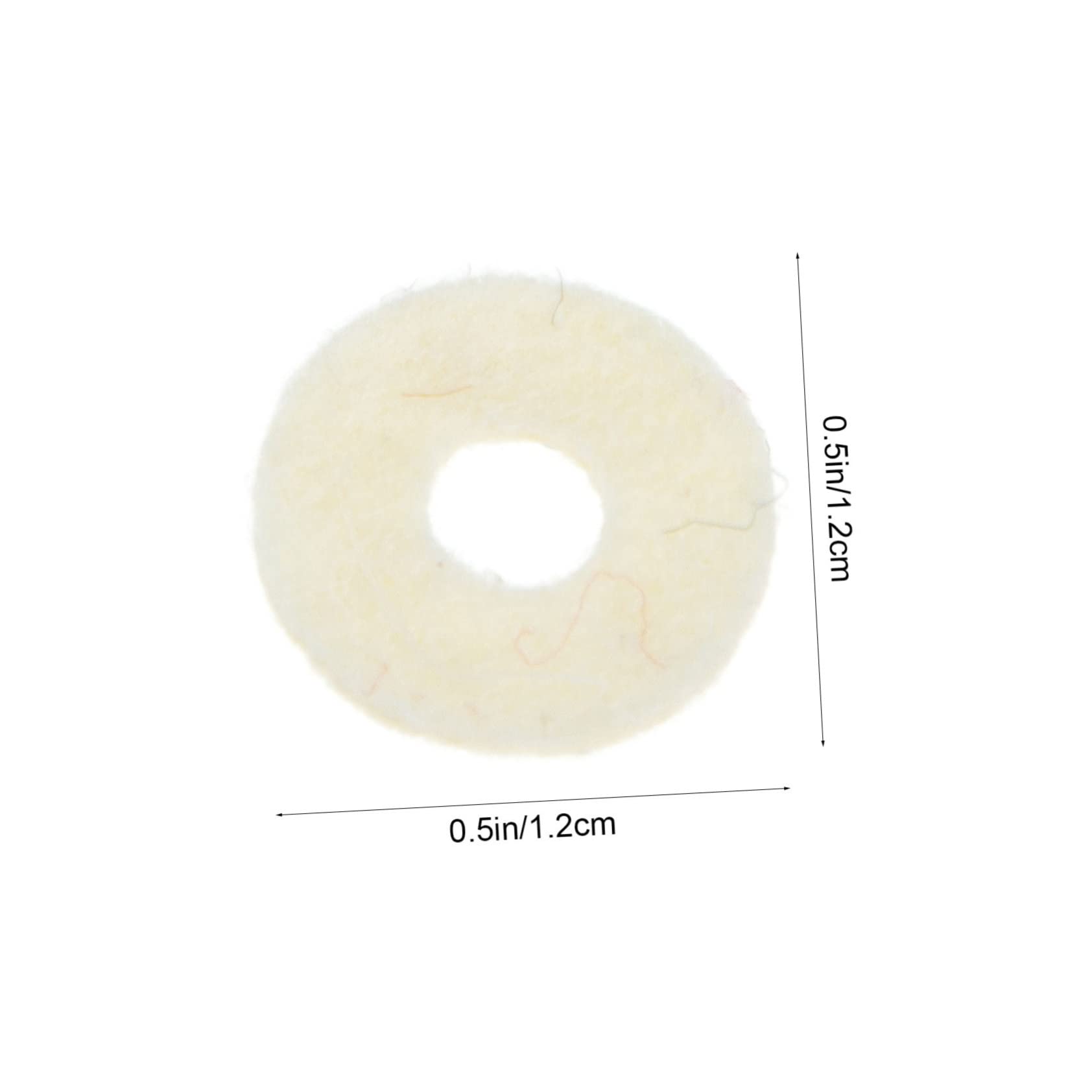 Toddmomy Piano Felt Washers 90pcs Keyboard Leveling Key Washers Piano Regulating Tool Felt Material