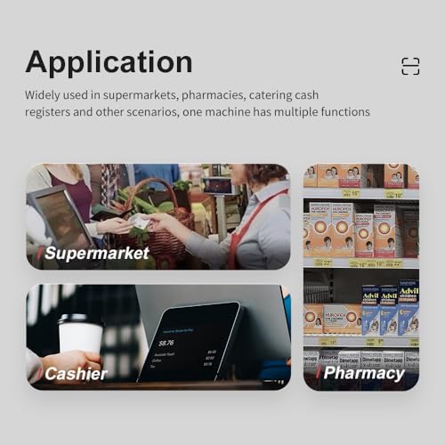 Yanzeo YS867 Scanner de código de barras de desktop omnidirecional de alta velocidade sem mãos 1D/2D