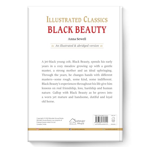 Image of Black Beauty - Illustrated Abridged Children Classics English Novel With Review Questions (Hardback)