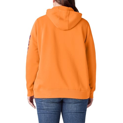 Image of Dickies womens Women's Plus Heavyweight Logo Sleeve Pullover