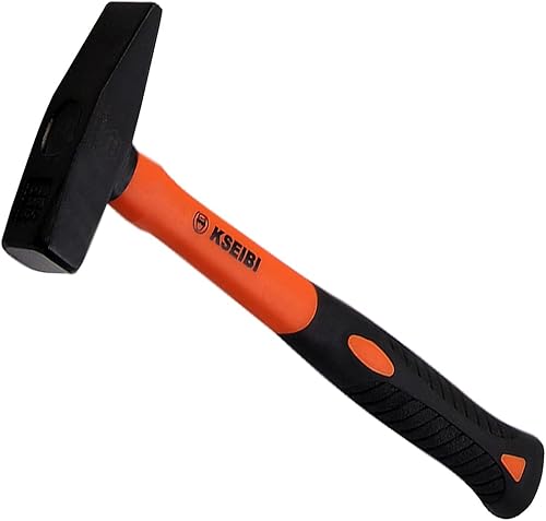 KSEIBI 271420 Machinist Engineers Martillo de chapa de acero forjado, herramientas de forja de herrero (mango antideslizante, 1.10 libras17.64oz)