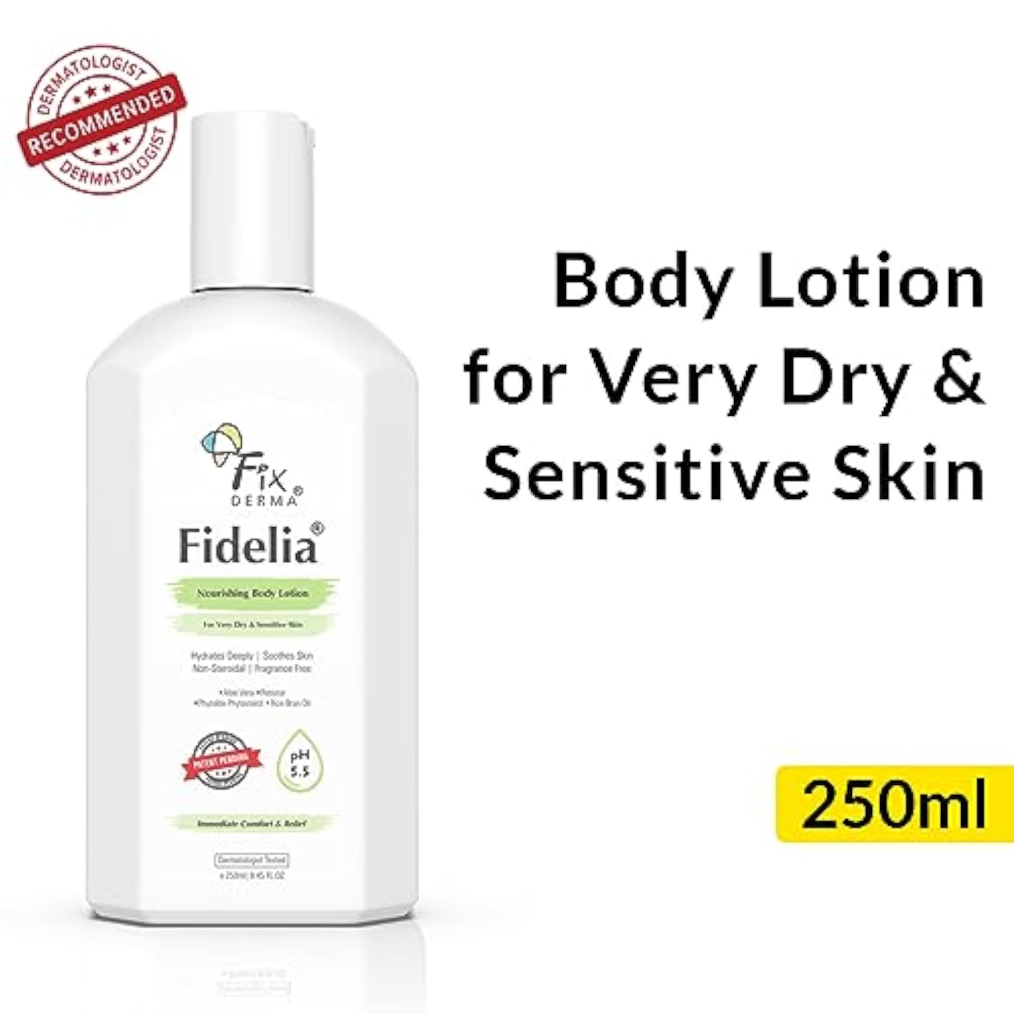 Fidelia Nourishing Body Lotion, Moisturizer for Face & Body, 500g