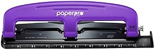 PaperPro inPRESS 12 Reduced Effort 3-Hole Punch, 12 Sheets, Purple (2105)