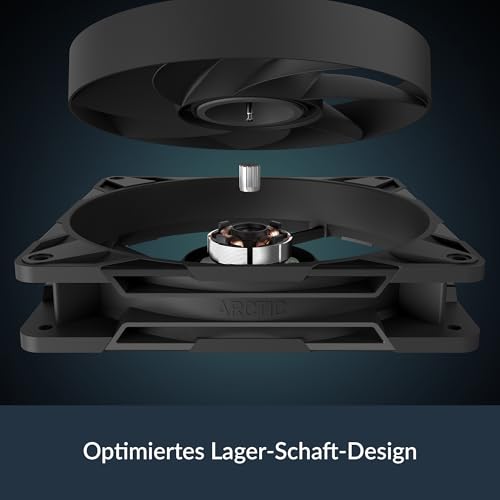 ARCTIC P14 Pro PST - Leistungsstarker Premium PC Lüfter, 140 mm PWM Case Fan mit Y-Kabelsplitter, Gehäuselüfter, 400–2500 rpm, 0 rpm <5% PWM, Hydrodynamisches Gleitlager, 4-Pin - Schwarz