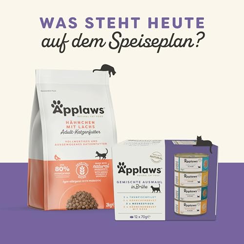 Applaws 100% natürlicher, getreidefreier, cremiger, leckbarer Snack für Katzen und Kätzchen, 32 x 15g Sachets