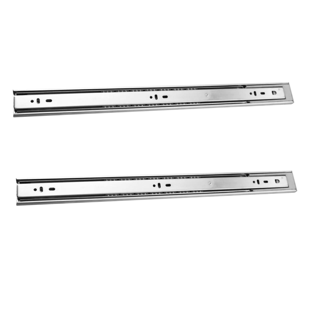 Glissières tiroir NUOBESTY : coulisses silencieuses double ressort pour meuble de bureau moderne