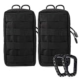 Ydmpro 2 Pack Molle Pouches - Tactical Compact Water-Resistant Utility Gadget Gear EDC Pouch Hanging