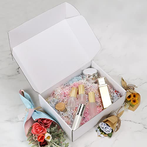 Image of RLAVBL 12x9x4 Inches Shipping Boxes Set of 20, White Corrugated Cardboard Box, Mailer Boxes for Small Business