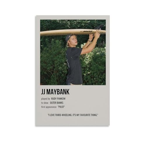 HWUEWQLERJI Jj Maybank Posters Wall Art Vintage Poster Decorative Painting Aesthetic Canvas Decor for Living Room Bed Room 12x18inch(30x45cm) Unframe-style