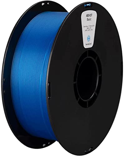 ZHANGWENENTE 3D Printing Filament,Printer Consumables Transparent ABS Filament 1.75mm, 3D Printer Filament, High Light Transmittance, 1kg (2.2lb) Spool Fit Most FDM Printer