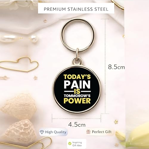 Image of MG | Protective Evil Eye /Spiritual Symbols /Om /Motivational Keychains | Double-Sided Metal Key Ring | Good Luck and devine Charm for Car, Bike, Home & Office