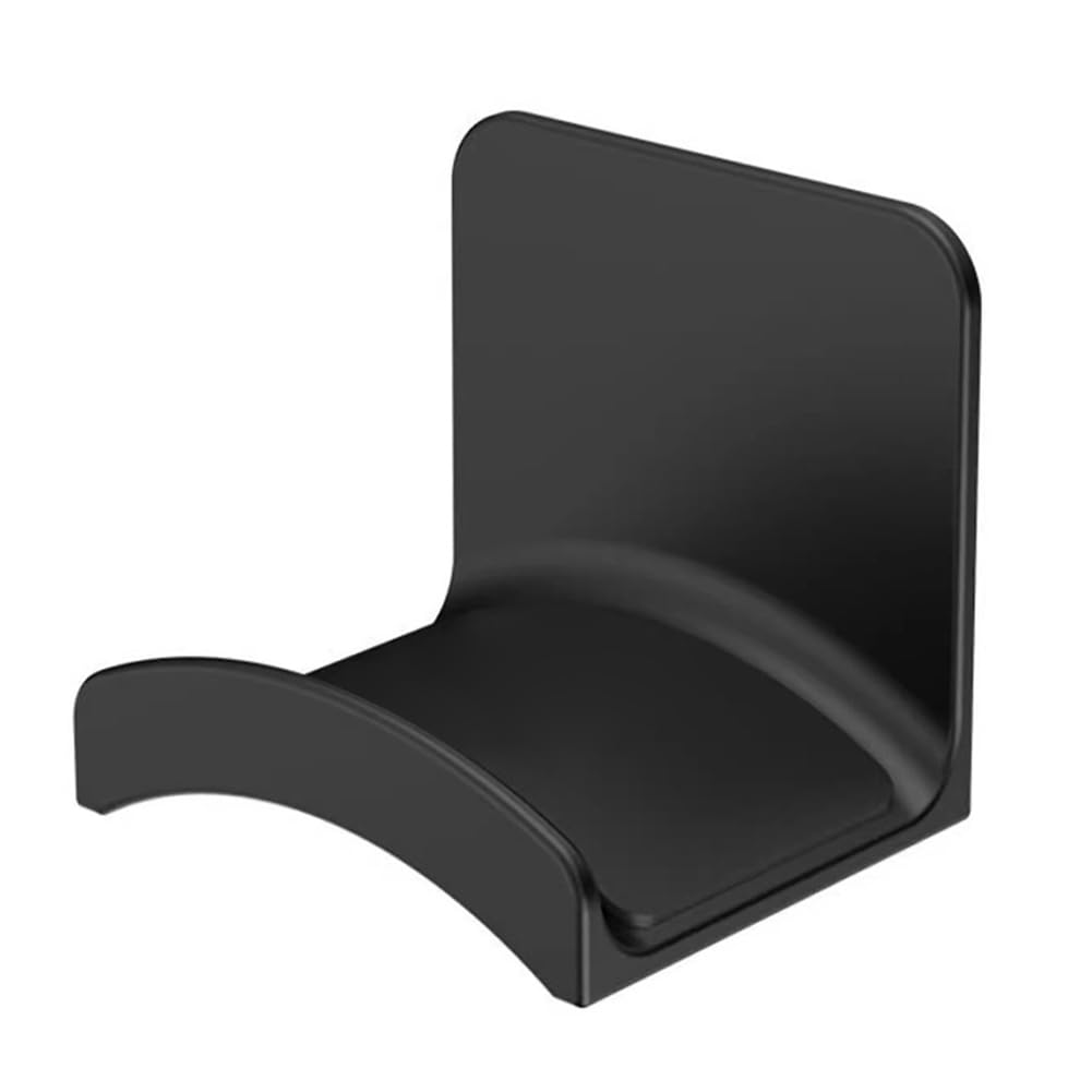 Black Headphone Mount Hanger Holder, Strong Adhesive Headphone Hook Headphone Holder For Easy Damage-Free Wall Desk Or Pc Mounting