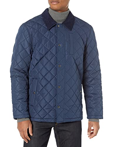 Image of IZOD Men's Izod Men's Quilted Barn Jacket With Corduroy Collar