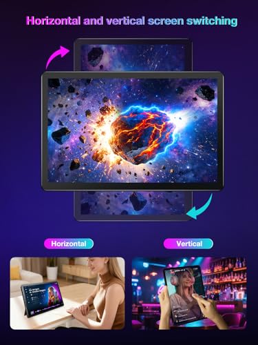 Image of 11 inch 2.5K Portable Monitor Touchscreen,HDMI for PC MacBook(Black) | 2560*1600,139% sRGB,Speaker,0.5ms touch response,450 nits,Mini HDMI,USB C,Alloy Metal Shell,Vertical Portrait