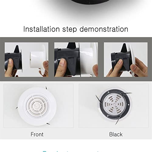 Rejilla de ventilación ajustable redonda para aire de 150 mm miniatura 5