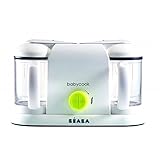 BEABA Babycook Plus 4 in 1 Steam Cooker and Blender, 9.4 cups, Dishwasher Safe, Neon