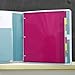DocIt 4 Pocket Binder, Multi Pocket Folder and 1-inch 3 Ring Binder, Perfect for School, Office and Project Organization, Holds 300 Letter Size Papers, Blue (00939-BL)