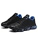 Socviis Mens Air Running Shoes Non Slip Workout Casual Sport Walking Shoes Basketball Sneakers Fashion Tennis Fitness Trainers Black Blue